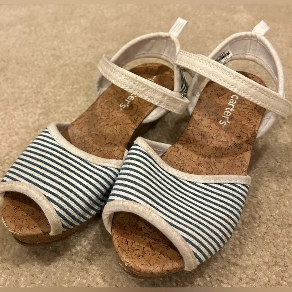 Carters Cork Wedge Sandal High Heel Girls 1